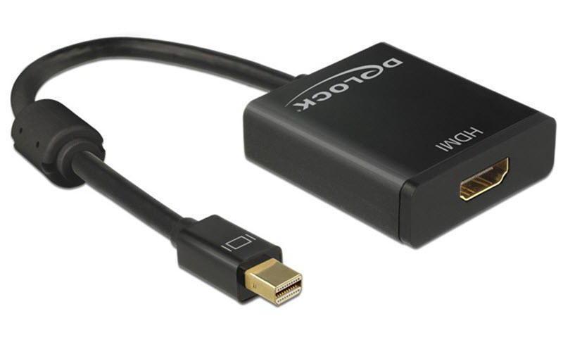 DeLock  DeLOCK 62611 cavo e adattatore video 0,2 m Mini DisplayPort HDMI tipo A (Standard) Nero 