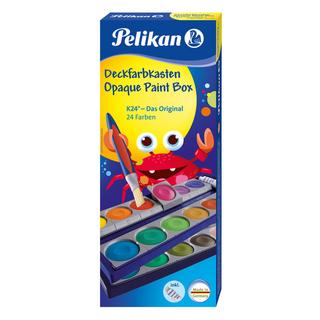 Pelikan PELIKAN Deckfarben 735K/24 24 Farben Deckweiss  