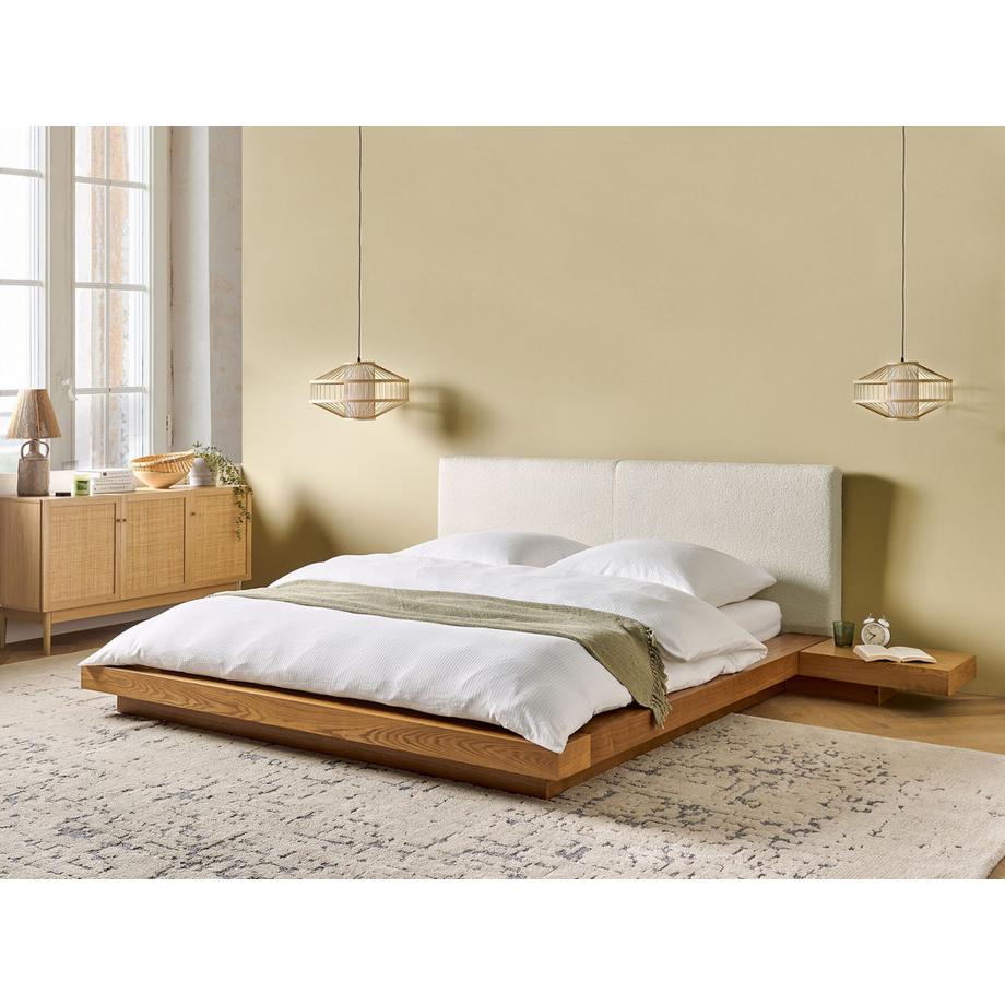 Beliani Lit avec sommier en MDF Scandinave ZEN  