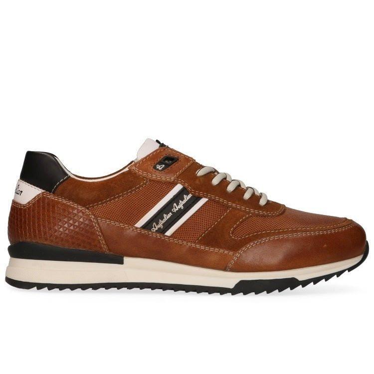 Image of Camaro - Leder Sneaker Herren Braun 47