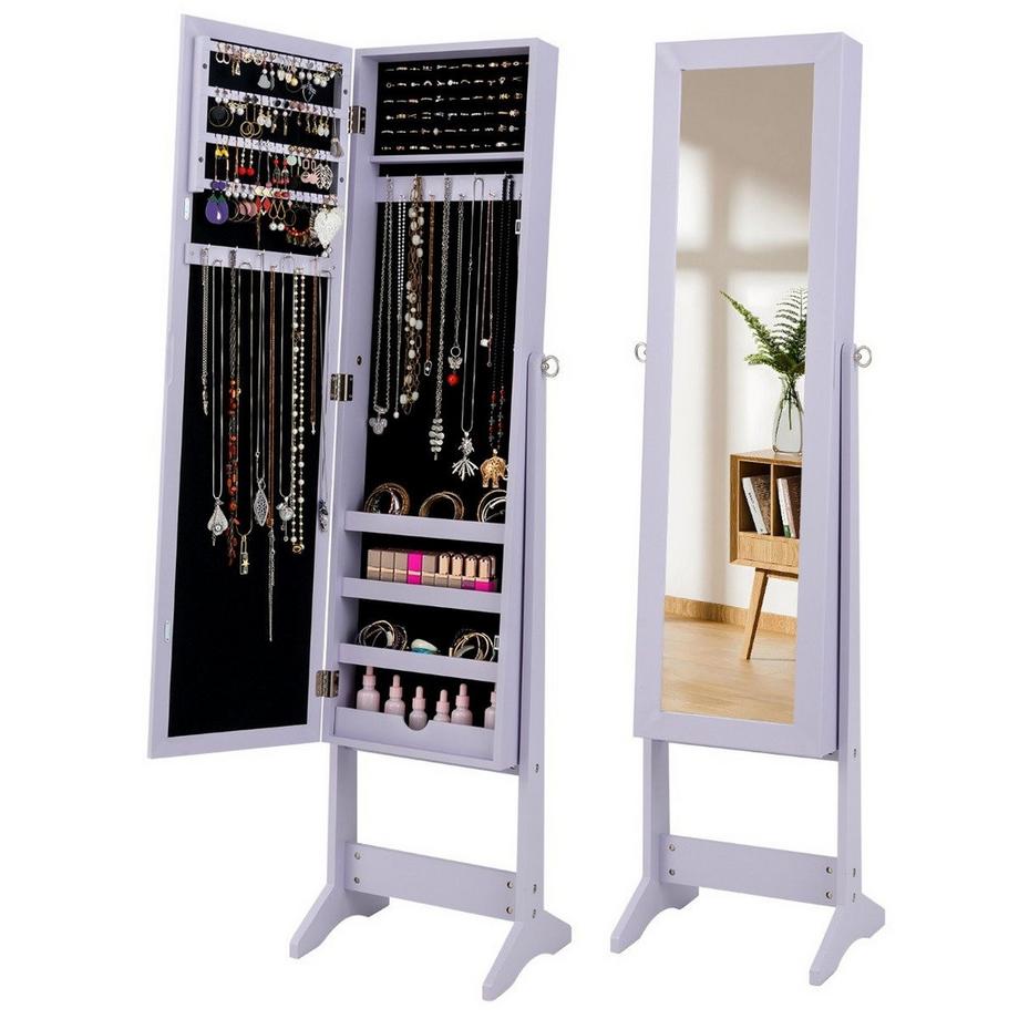 Northix Armoire à bijoux avec miroir  
