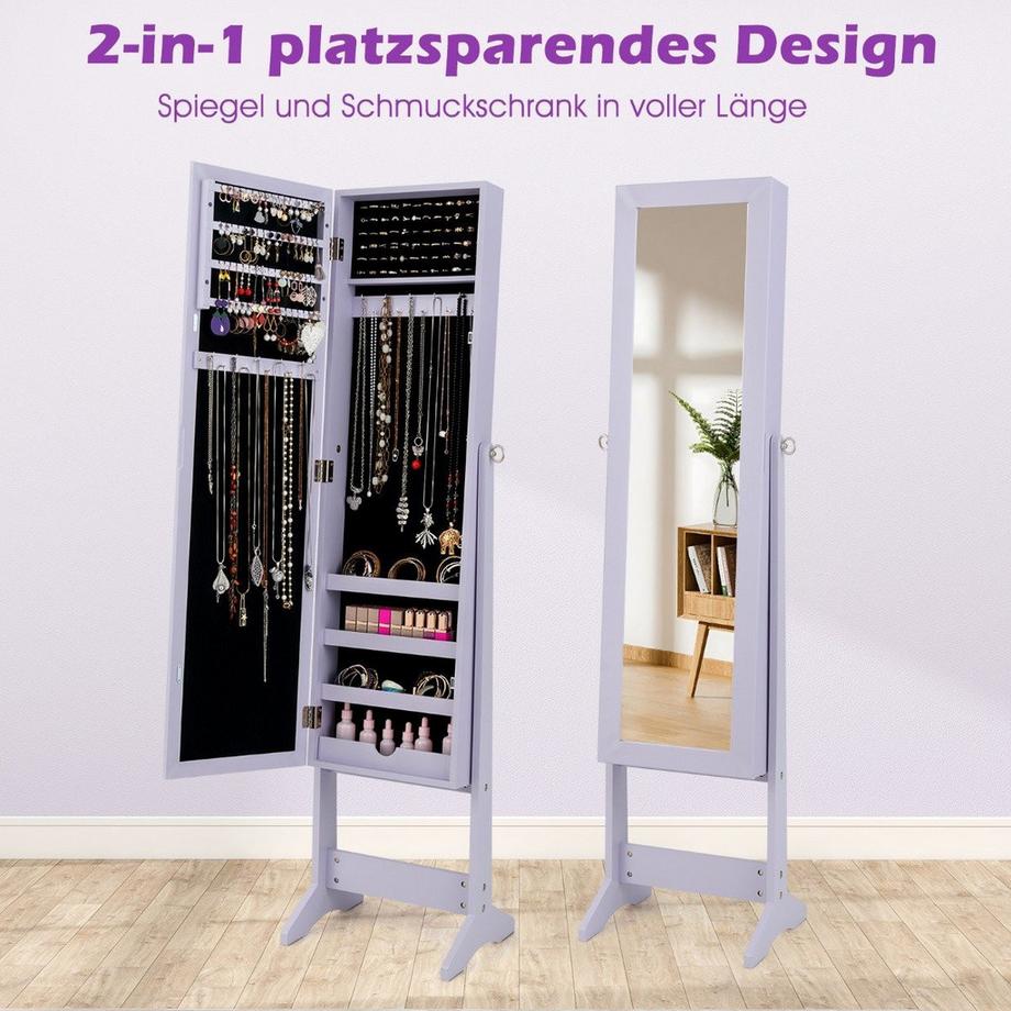 Northix Armoire à bijoux avec miroir  