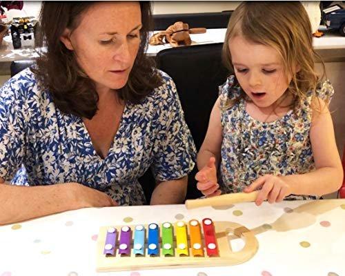 Activity-board  Ensemble de xylophone à boule de marteau en bois - maillets et épingles frappant un banc de frappe à balle 