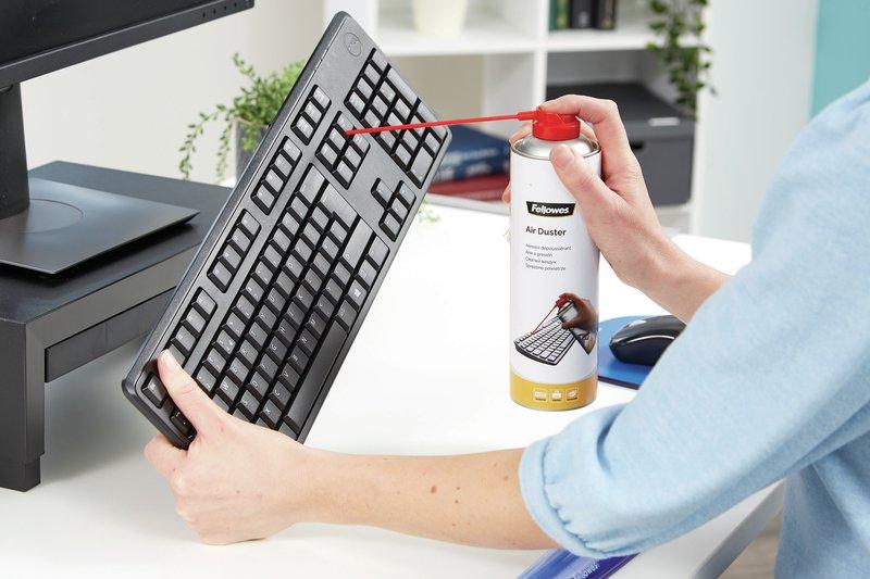 Fellowes  9977804 kit per la pulizia Tastiera, Stampante, Universale Pulitore ad aria compressa per la pulizia delle attrezzature 400 ml 