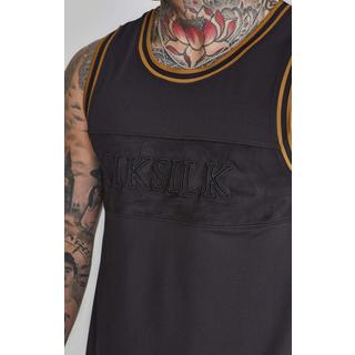 Sik Silk  Top Basketball Vest in Black 