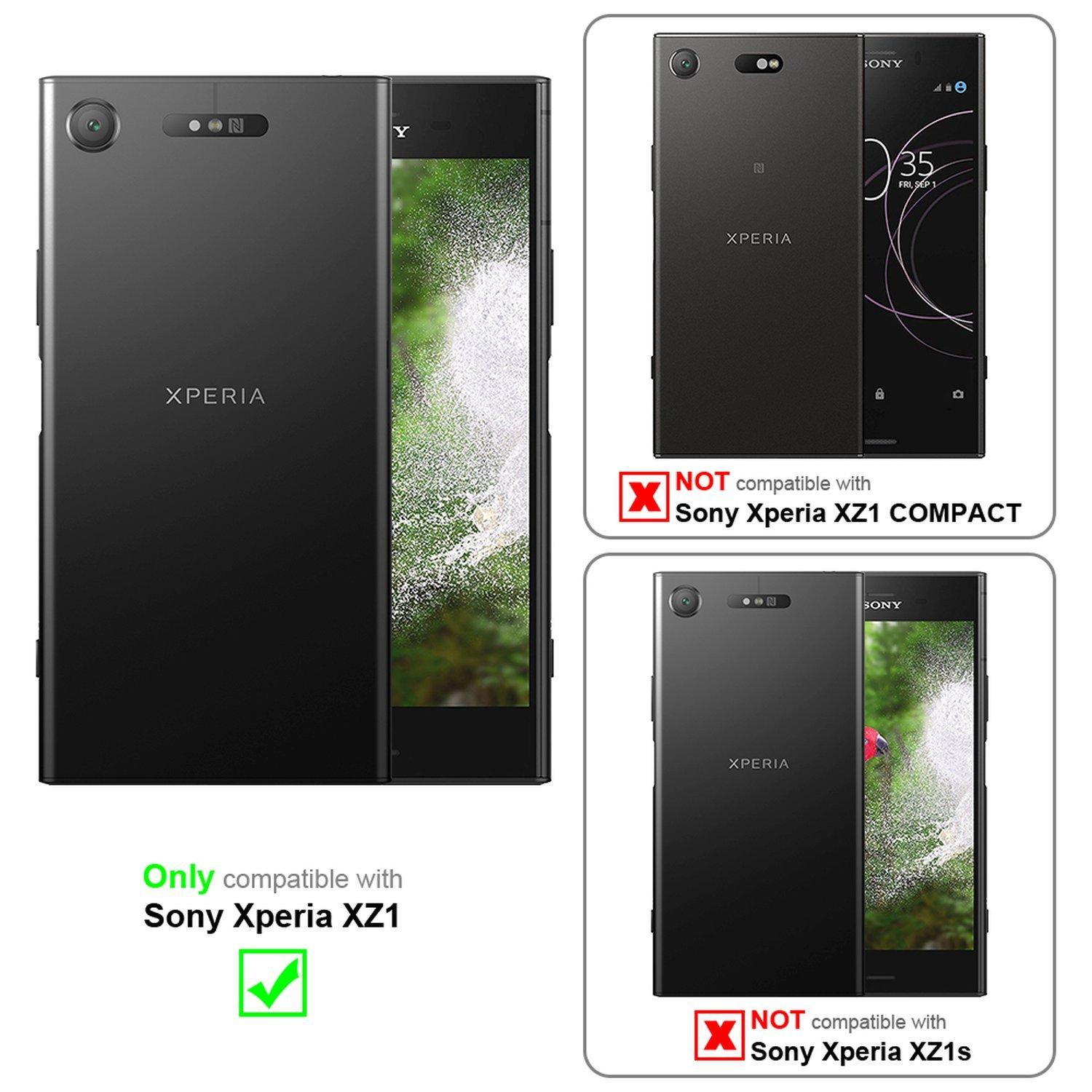 Cadorabo  Hülle für Sony Xperia XZ1 TPU Silikon Frosted 