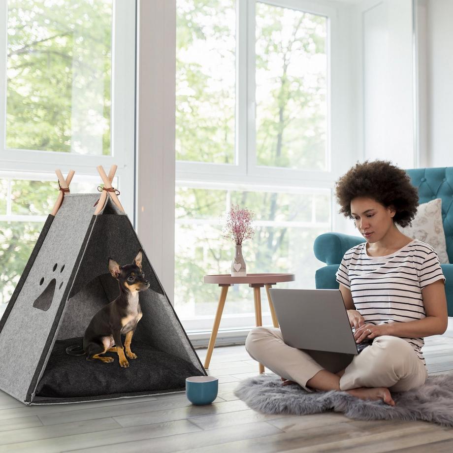 B2X  Lit pour chien en feutre 