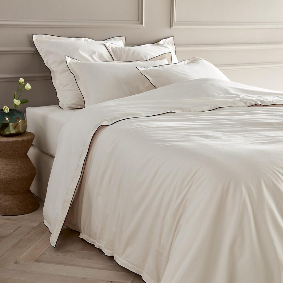Housse de couette en voile de coton lavé