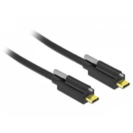 DeLock  84138 USB Kabel 2 m USB 3.2 Gen 2 (3.1 Gen 2) USB C Schwarz 