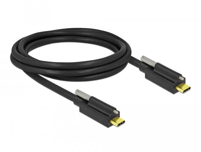 DeLock  84138 USB Kabel 2 m USB 3.2 Gen 2 (3.1 Gen 2) USB C Schwarz 