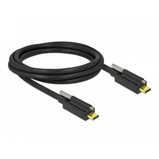 DeLock  84138 USB Kabel 2 m USB 3.2 Gen 2 (3.1 Gen 2) USB C Schwarz 