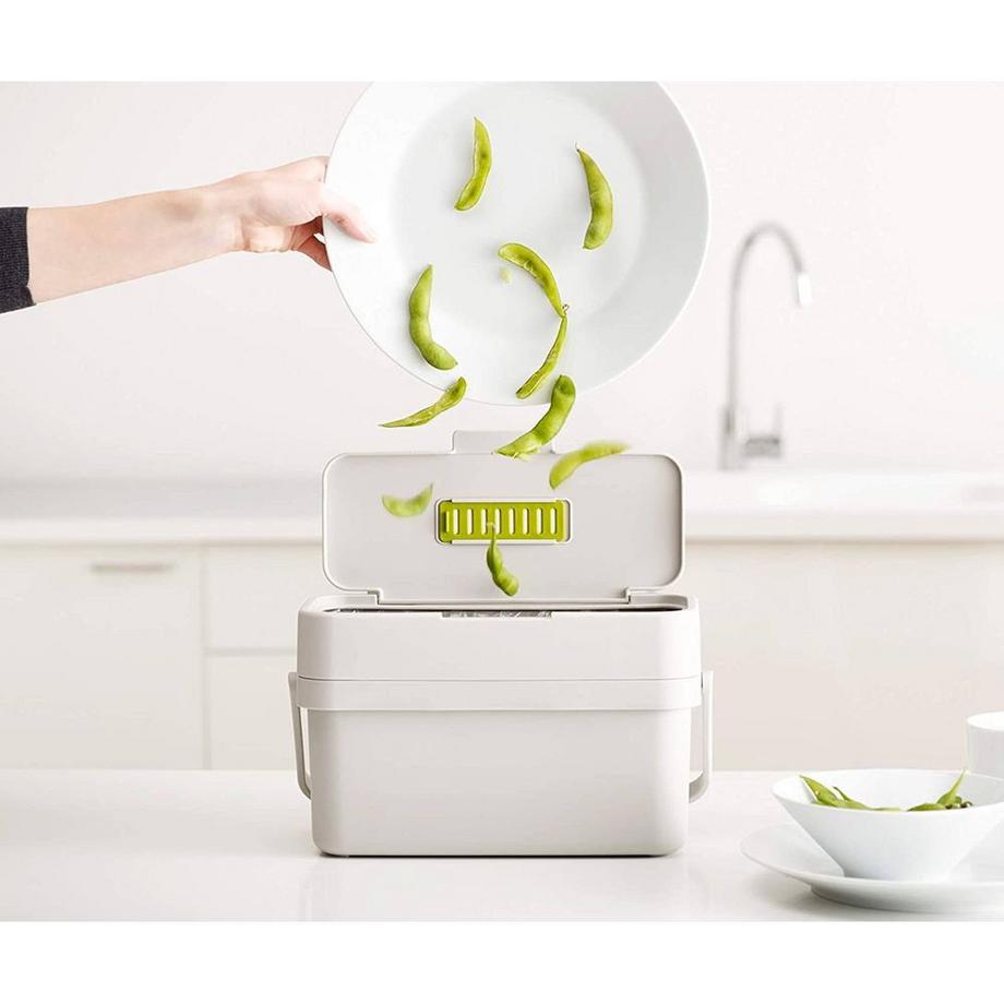 Joseph Joseph Bac à compostage facile à remplir Joseph Joseph Compo™ 4 - 4 litres - Stone  