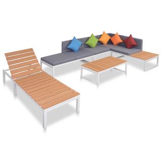 VidaXL Ensemble de mobilier de jardin aluminium  