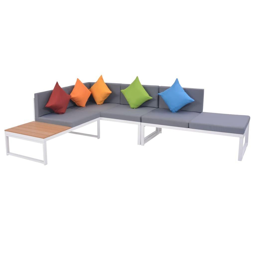 VidaXL Ensemble de mobilier de jardin aluminium  