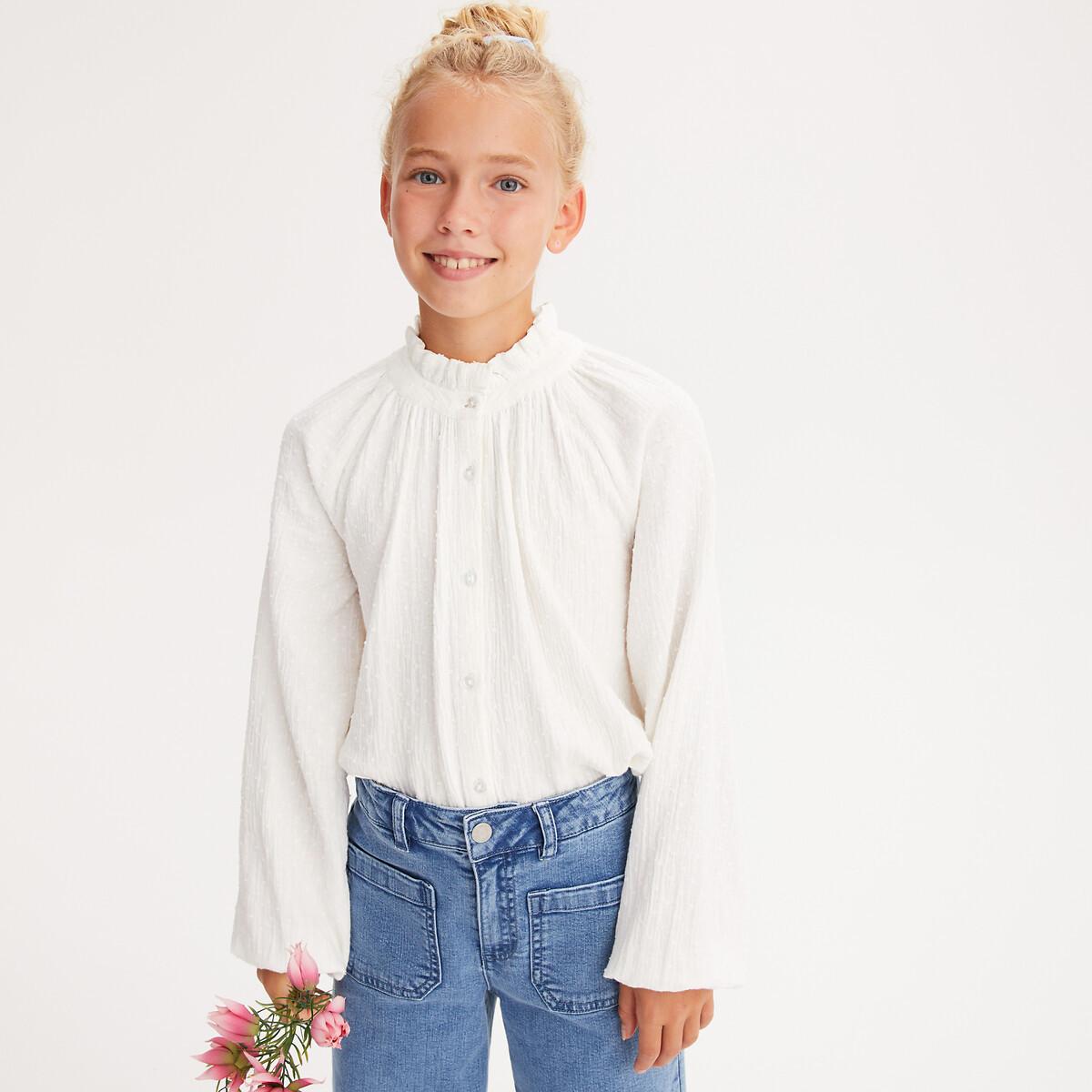 La Redoute Collections  Weite Bluse mit Stehkragen & Plumetismuster 