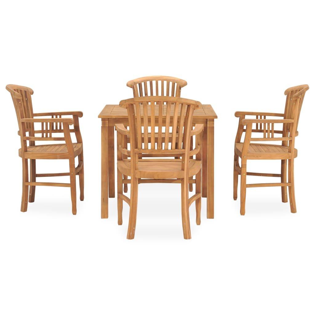 VidaXL set da pranzo da giardino Teak riciclato  