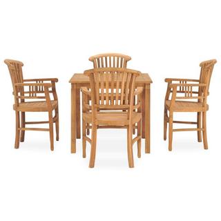 VidaXL set da pranzo da giardino Teak riciclato  