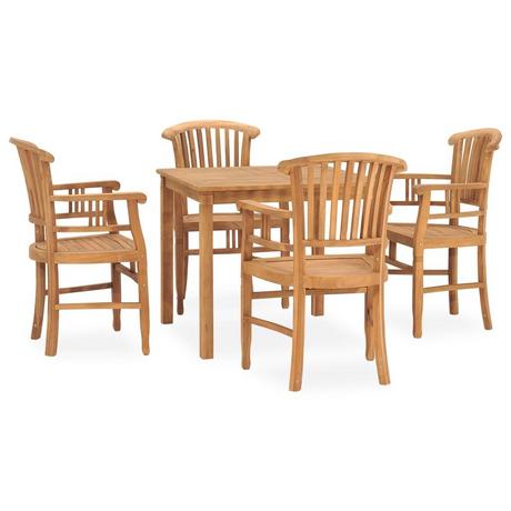 VidaXL set da pranzo da giardino Teak riciclato  