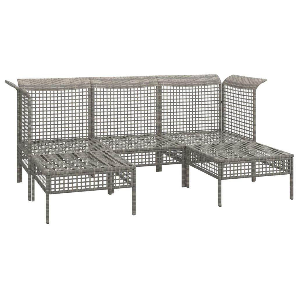 VidaXL set salotto da giardino Polirattan  