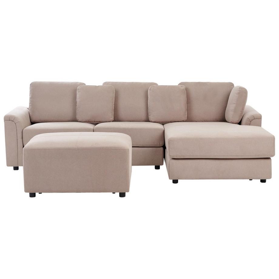 Linksseitiges Ecksofa mit Ottomane aus Stoff  KOHLO