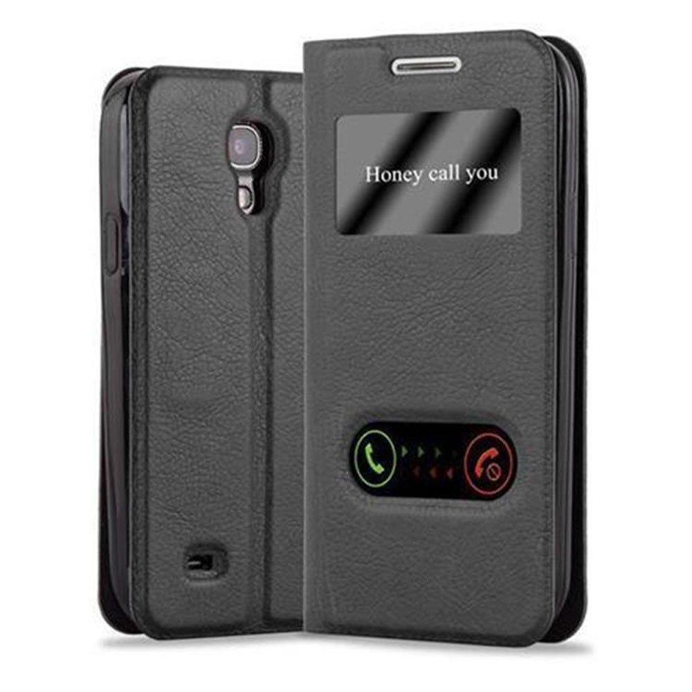 Cadorabo  Housse compatible avec Samsung Galaxy S4 MINI - Coque de protection avec fermeture magnétique, fonction de support et 2 fenêtres de visualisation 