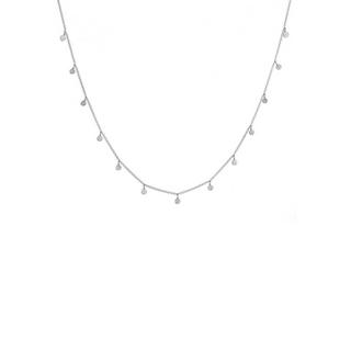 Elli  Halskette Plättchen Coin Rund Matt Struktur 