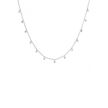 Collier Femmes Plaquette Basique Mat