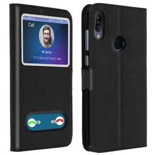 Avizar  Étui Fenêtre ZenFone Max M2 Noir 