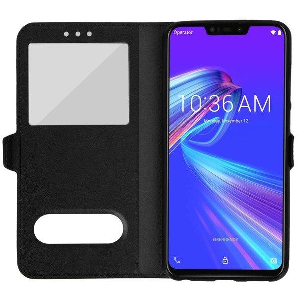 Avizar  Étui Fenêtre ZenFone Max M2 Noir 