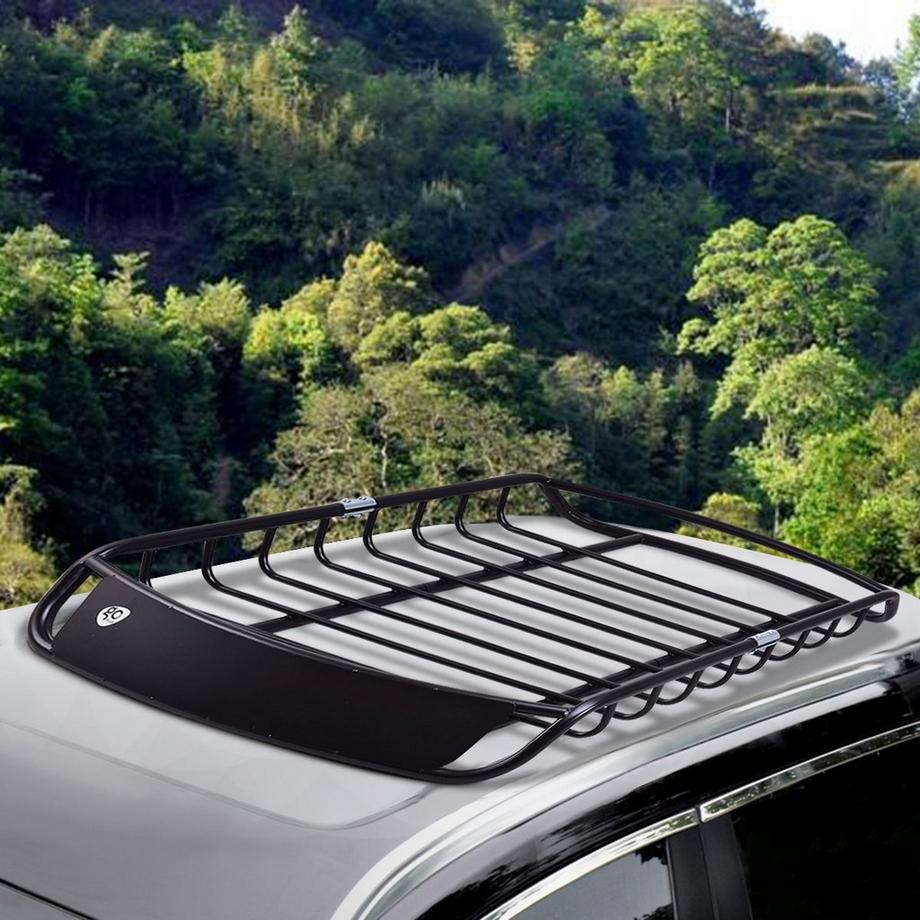 B2X Dachkorb Universal Aerodynamisches Design Auto Dachgepäckträger 120 x 98 x 17 cm Schwarz  