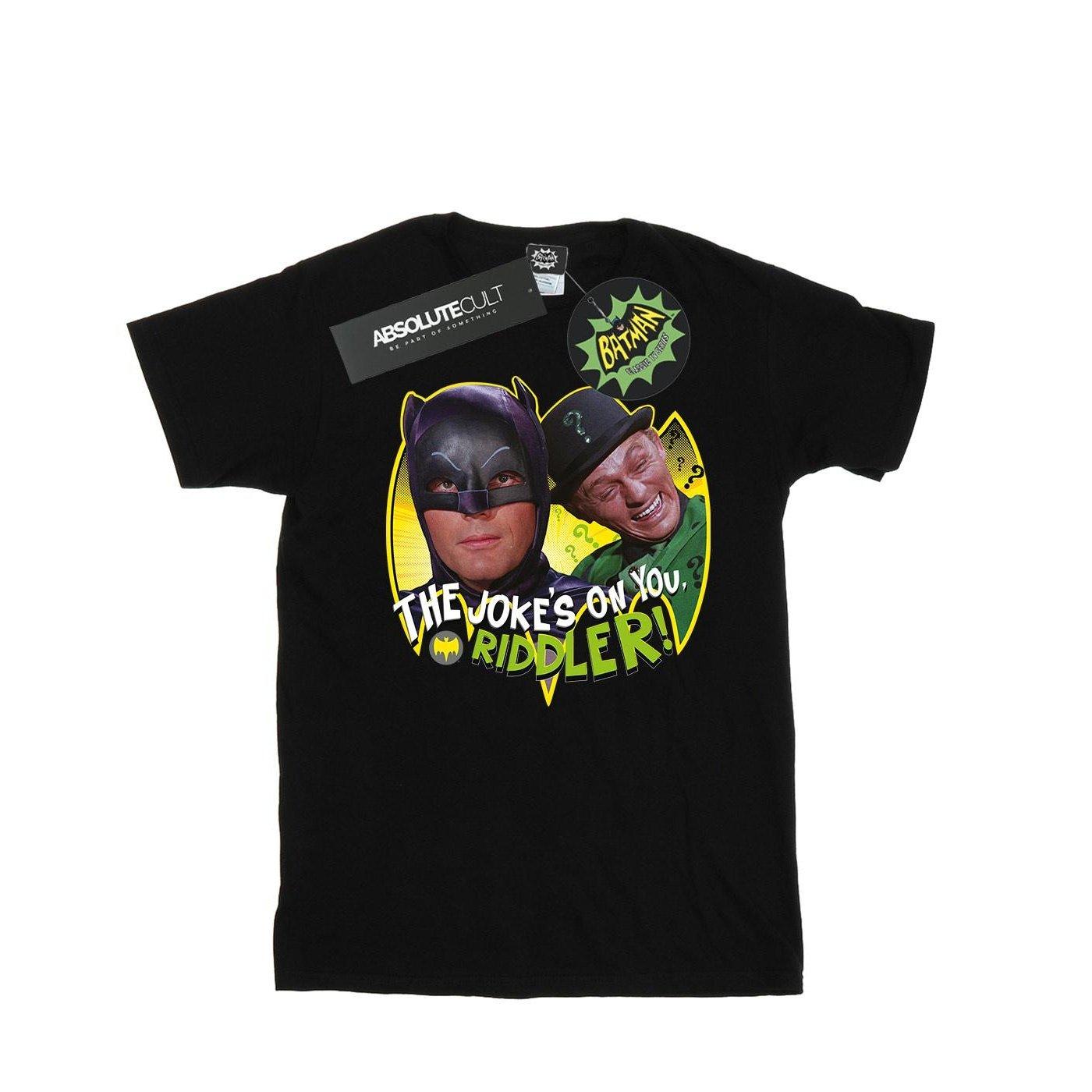Image of Batman Tv Series The Riddler Joke Tshirt Herren Schwarz XXL