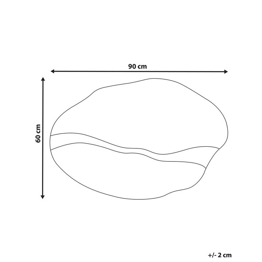 Beliani Wandspiegel aus MDF-Platte Industriell POIVRES  