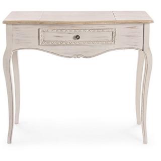 mutoni Coiffeuse console avec miroir de rangement Clarisse 90cm  