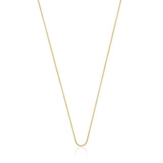 MUAU Schmuck  Collier Panzer Gelbgold 750, 1mm, 38cm 