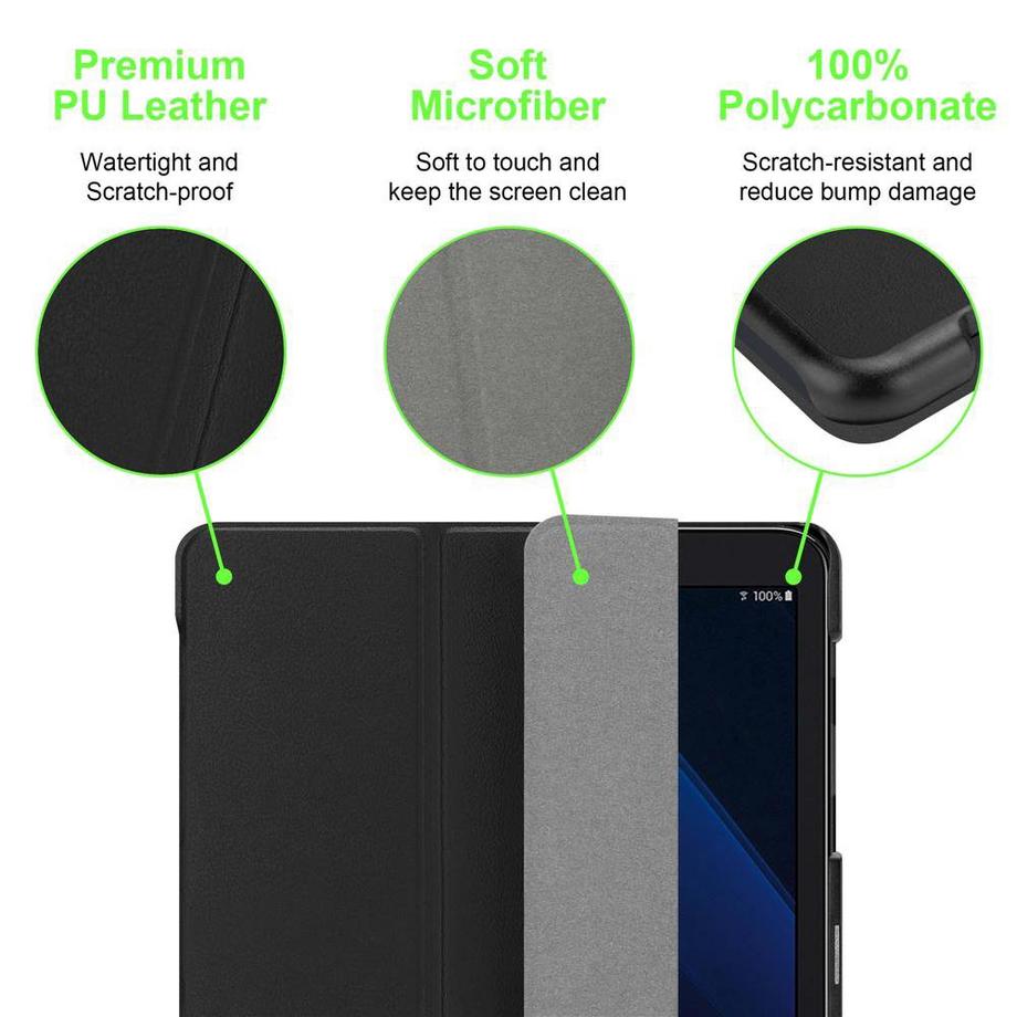 Cadorabo  Housse pour tablette compatible avec Samsung Galaxy Tab A 2016 (10.1 Zoll) - Coque de protection ultrafin avec Auto Wake Up et fonction de support 