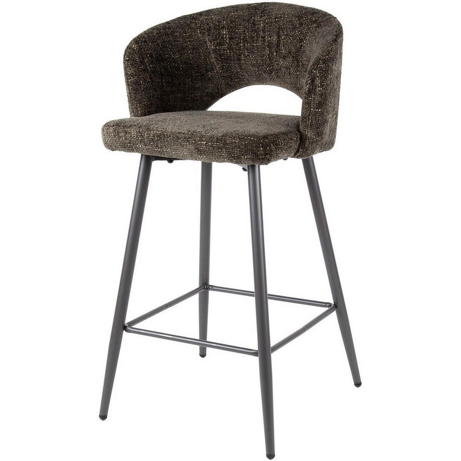 Sedia da bar Salon Tissee marrone carico