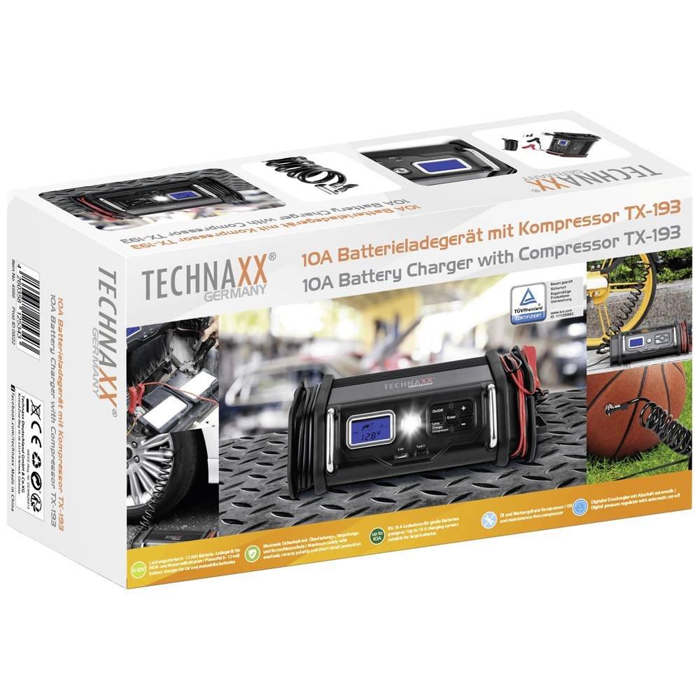 Technaxx  10A Batterieladegerät mit Kompressor TX-193 