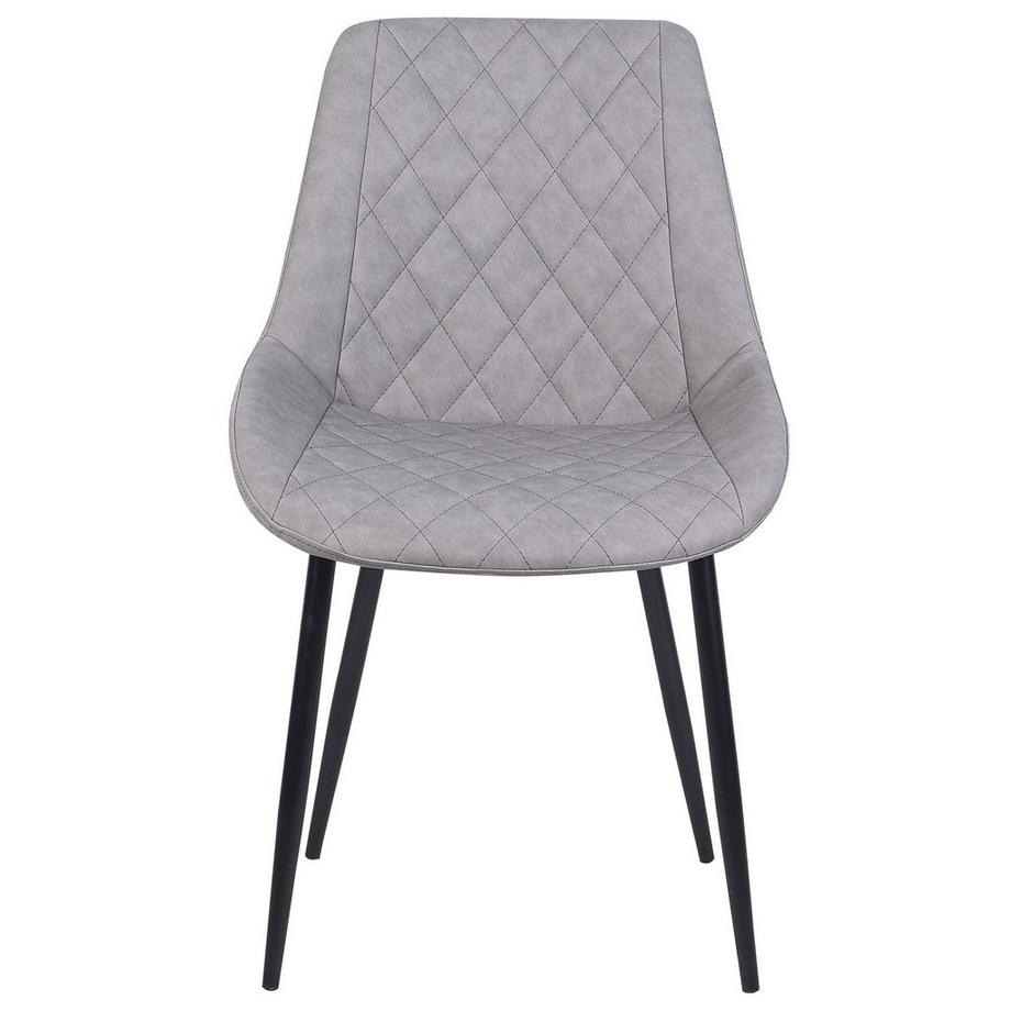 Beliani Lot de 2 chaises de salle à manger en Cuir PU Glamour MARIBEL  