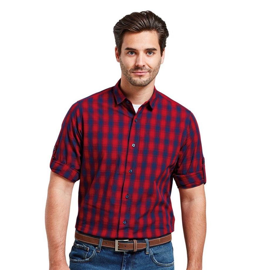 PREMIER Mulligan Camicia Maniche Lunghe Slim Fit  