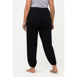 Ulla Popken Pantaloni Pigiama Misto Modal Gamba Dritta Vita Elastica  