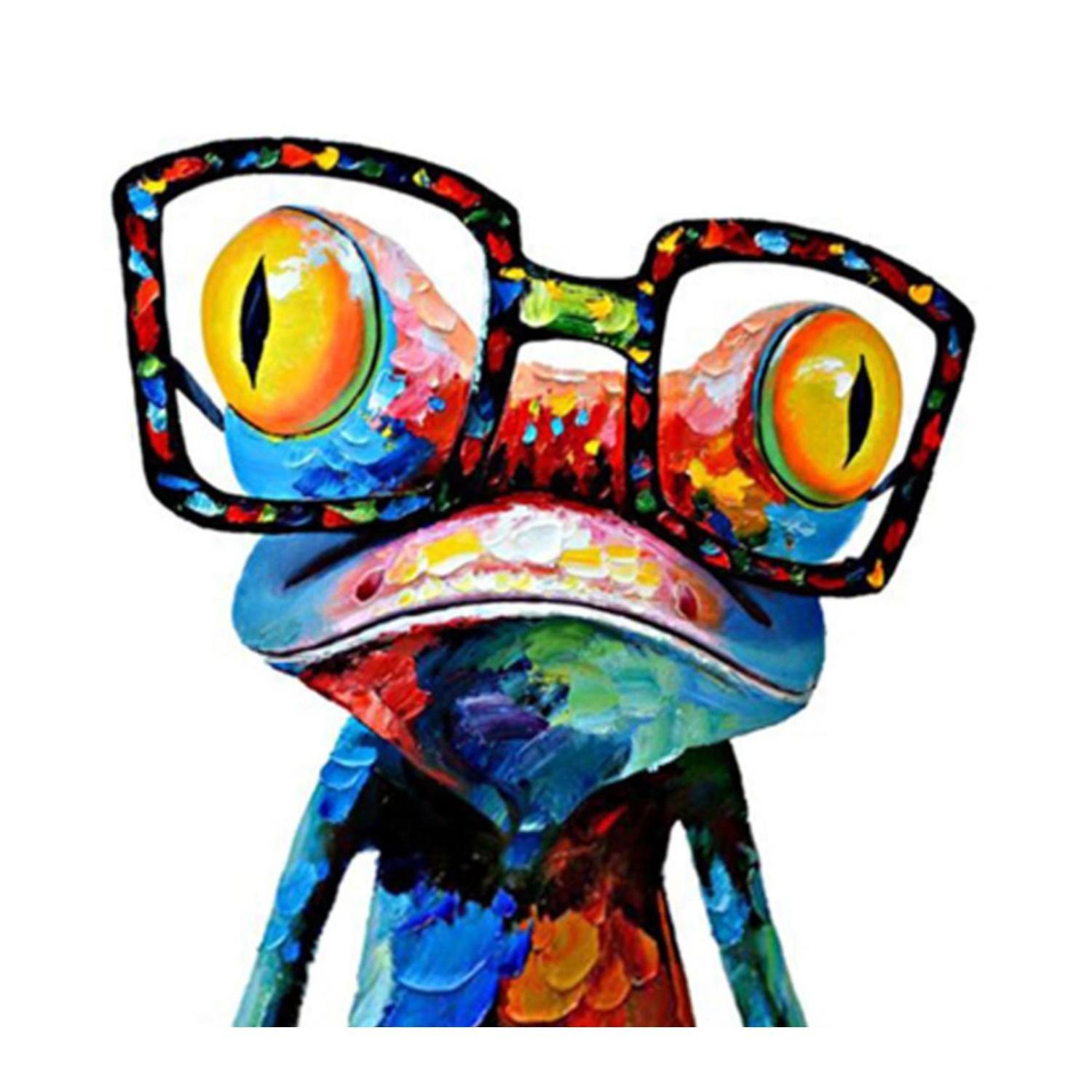 eStore Affiche Toile, Grenouille - 50 x 70 cm  