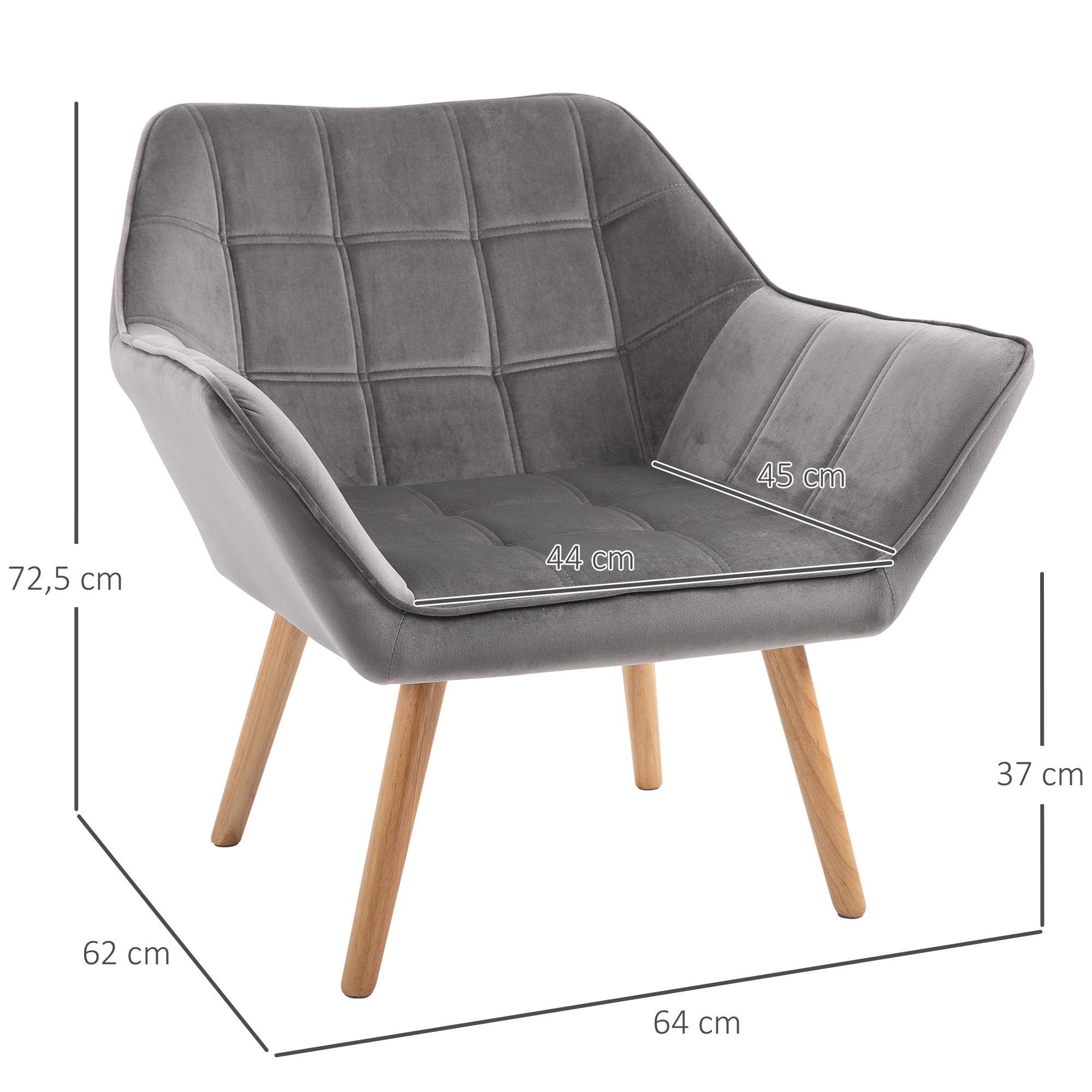 HOMCOM Fauteuil simple  