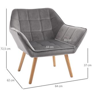 HOMCOM Fauteuil simple  