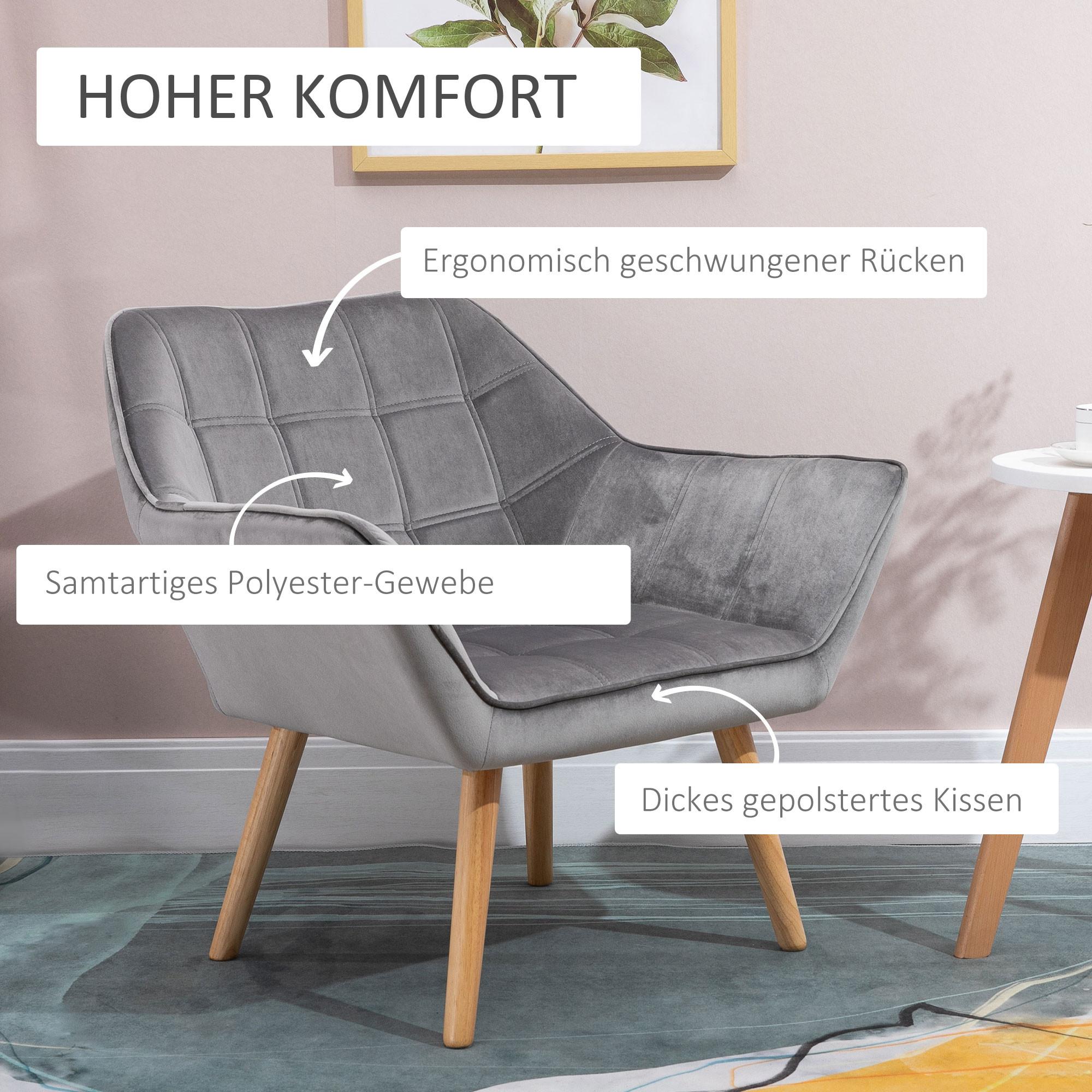 HOMCOM Fauteuil simple  