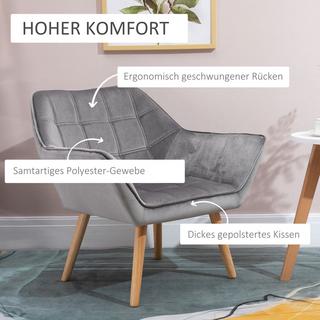 HOMCOM Fauteuil simple  