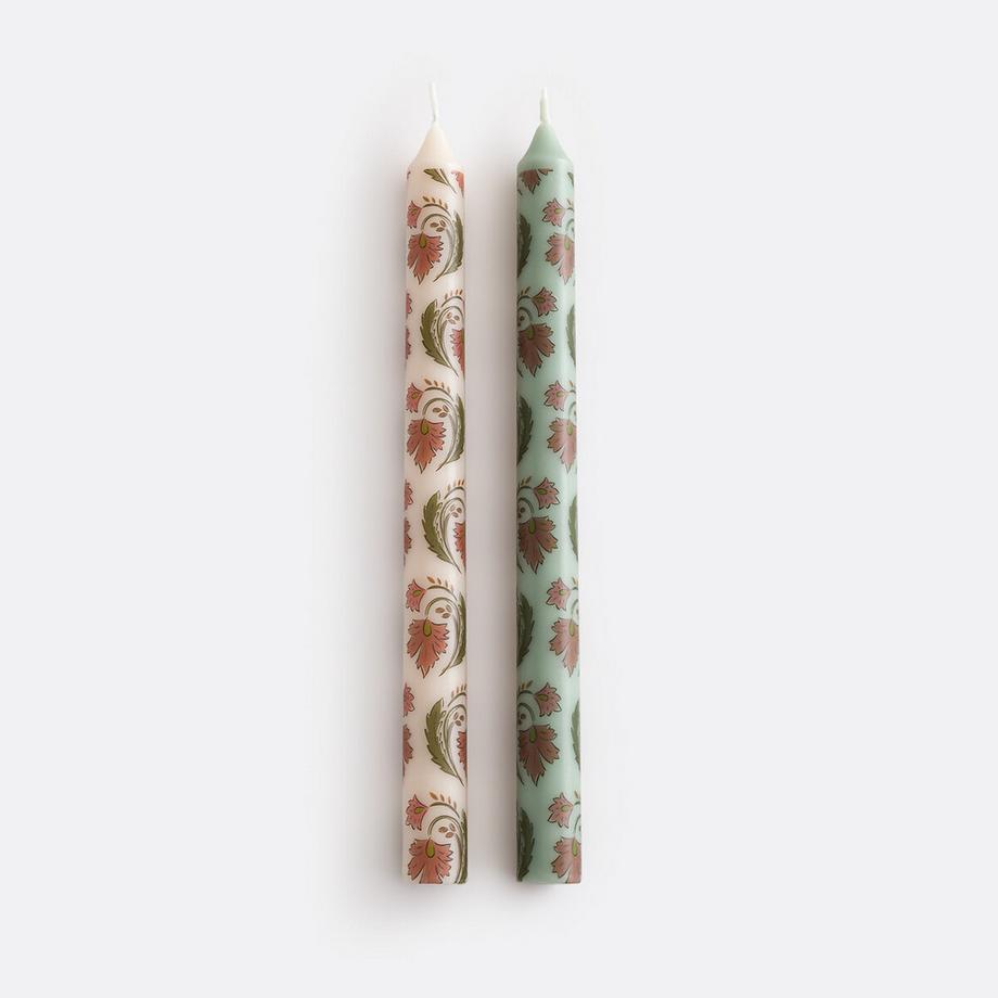 Lot de 2 bougies imprimées