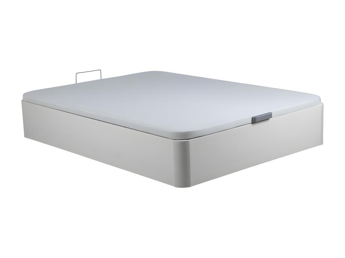 DREAMEA PLAY Rete letto contenitore in similpelle Bianco opaco ONIRY di DREAMEA Play  