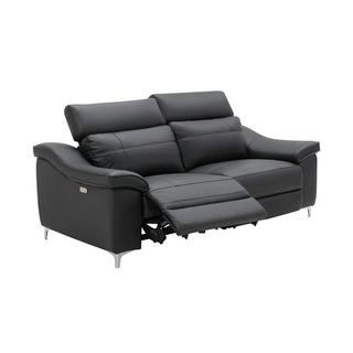 Vente-unique Relaxsofa elektrisch 3Sitzer CAROLE Leder  