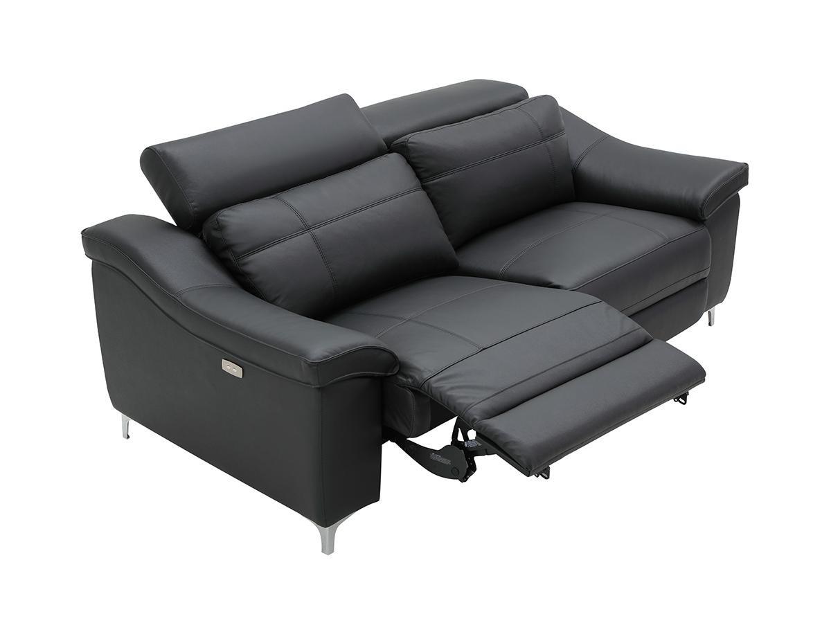 Vente-unique Relaxsofa elektrisch 3Sitzer CAROLE Leder  