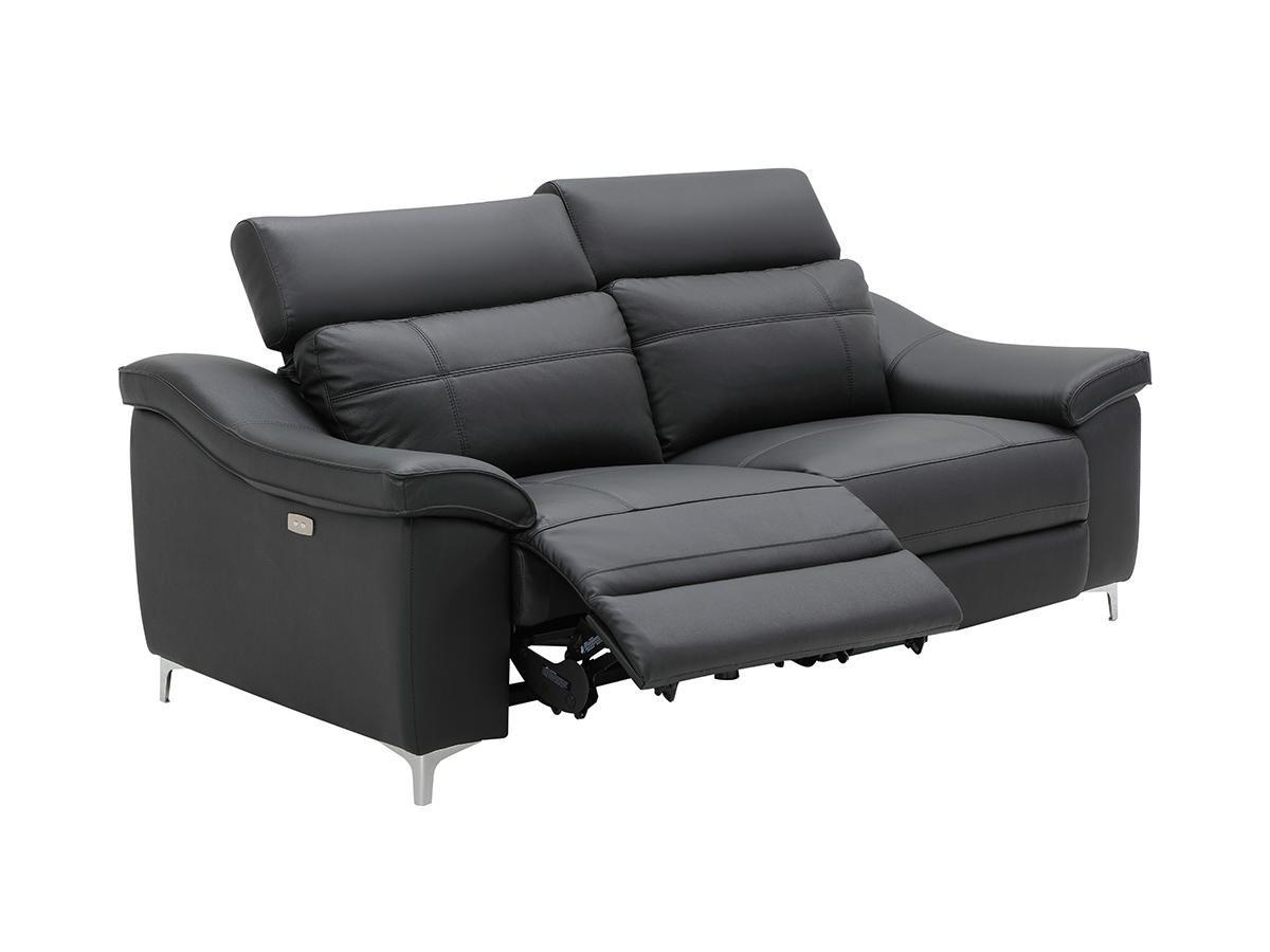 Vente-unique Relaxsofa elektrisch 3Sitzer CAROLE Leder  